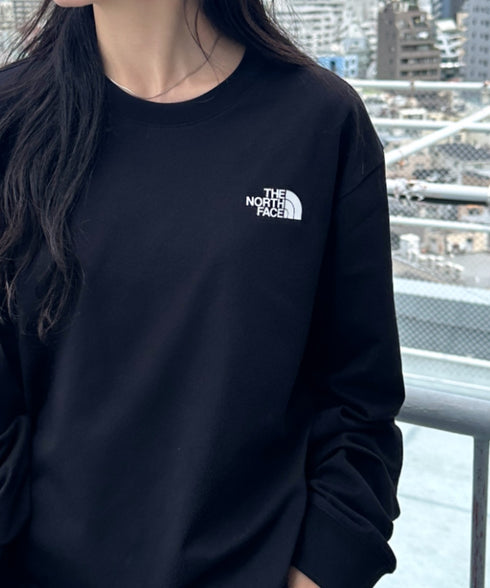 THE NORTH FACE(ザ・ノースフェイス)/ワンポイント ロゴプリント クルーネック 長袖 無地 ロンT /M'S EVERLITTE L/S TEE | IM2263012 | ブラック