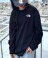 THE NORTH FACE(ザ・ノースフェイス)/ワンポイント ロゴプリント クルーネック 長袖 無地 ロンT /M'S EVERLITTE L/S TEE | IM2263012 | ブラック