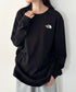 THE NORTH FACE(ザ・ノースフェイス)/ワンポイント ロゴプリント クルーネック 長袖 無地 ロンT /M'S EVERLITTE L/S TEE | IM2263012 | ブラック