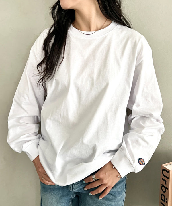 Dickies(ディッキーズ)/ベーシック 長袖 クルーネック インナーシャツ | IM2263019 | ホワイト
