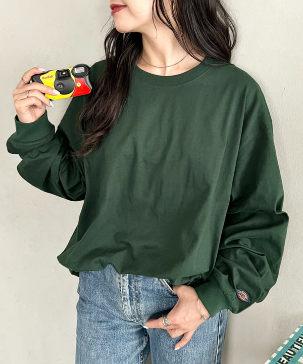 Dickies(ディッキーズ)/ベーシック 長袖 クルーネック インナーシャツ | IM2263019 | ダークグリーン