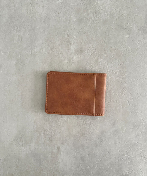 シルバーマネークリップ コンパクト財布 | MD6266028 | ブラウン