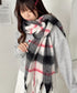 ふわふわパステルチェックマフラー | SL6264011 | ブラック