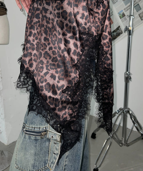 【販売開始：10月9日(金) PM12:00～】【陽世×Bammコラボ】アソートサテンレースキャミ | BA2266067 | レオパード