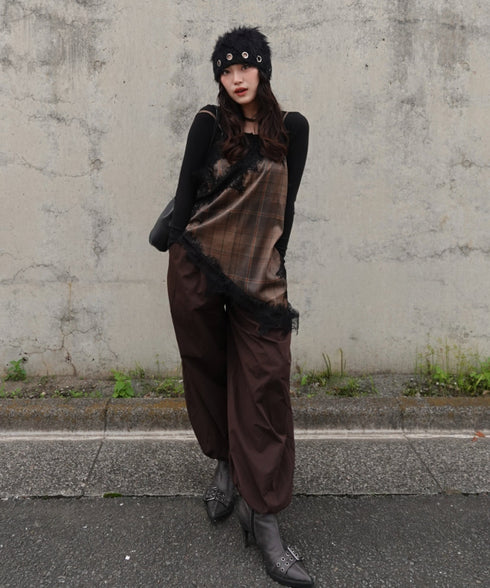 【販売開始：10月9日(金) PM12:00～】【陽世×Bammコラボ】アソートサテンレースキャミ | BA2266067 | カーキ