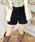 レースヘムニットショートパンツ | SL2264035 | ブラック