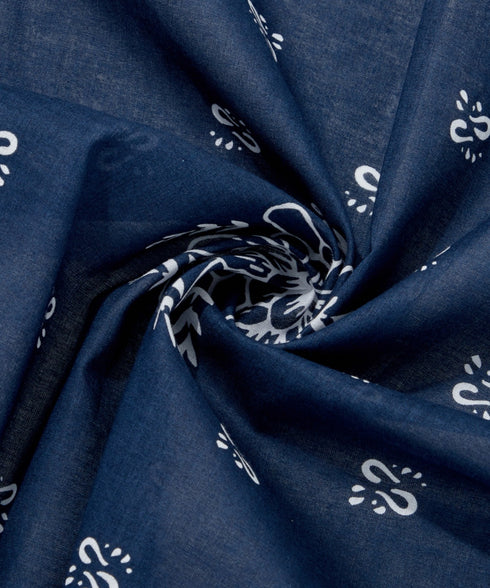THE NORTH FACE(ザ・ノースフェイス)/コットン プリント バンダナ スカーフ/BANDANA_PAISLEY_80'S/PINE CONE | IM6243034 | ネイビー