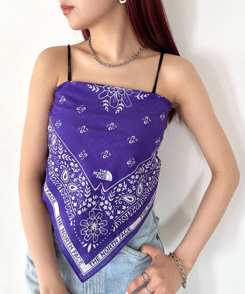 THE NORTH FACE(ザ・ノースフェイス)/コットン プリント バンダナ スカーフ/BANDANA_PAISLEY_80'S/PINE CONE | IM6243034 | パープル