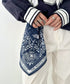 THE NORTH FACE(ザ・ノースフェイス)/コットン プリント バンダナ スカーフ/BANDANA_PAISLEY_80'S/PINE CONE | IM6243034 | ネイビー