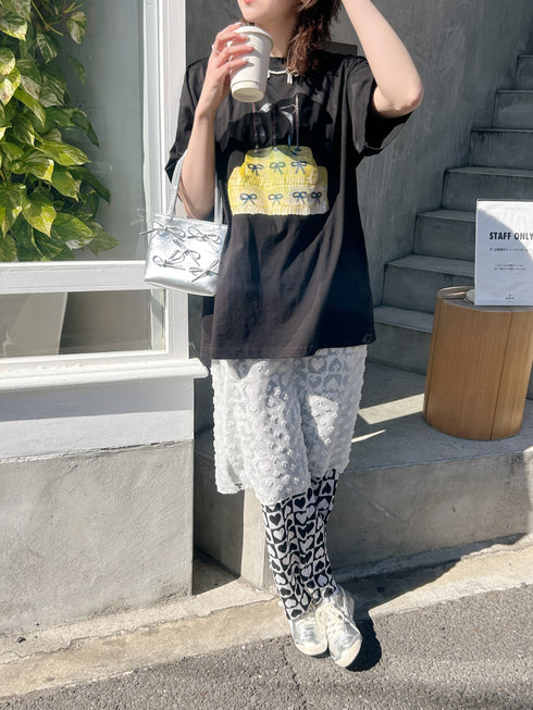 ribbon cake tee | SL2241601 | ブラック