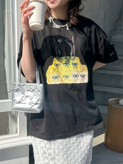 ribbon cake tee | SL2241601 | ブラック