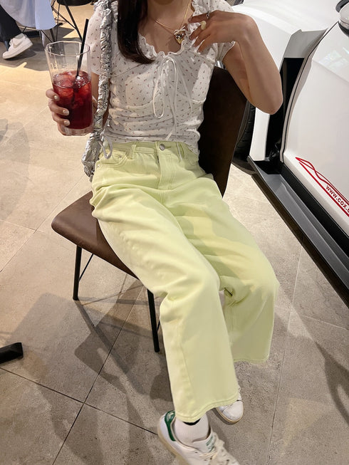 カラーストレートパンツ | SL2241648 | ライム