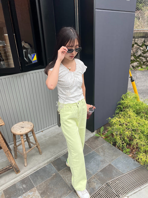 カラーストレートパンツ | SL2241648 | ライム