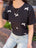 リボンクロップドTシャツ | SL2241603 | ブラック
