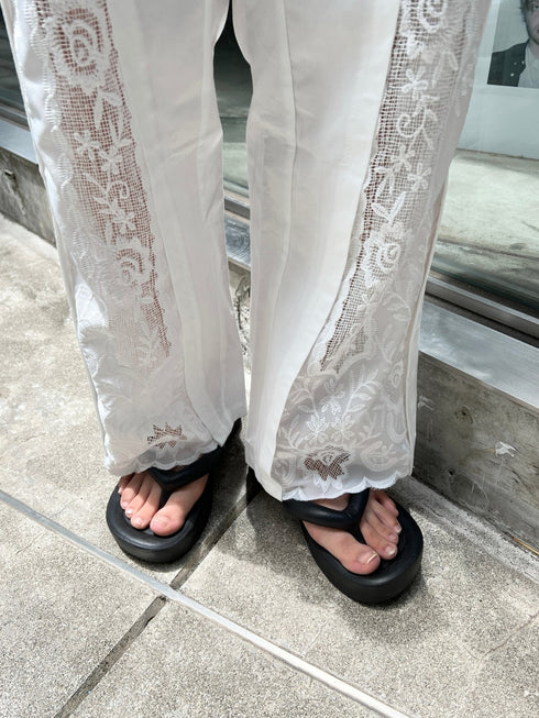 レーススリットパンツ | SL2242609 | ホワイト