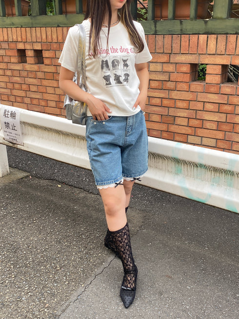 dog print tee | SL2242636 | ホワイト