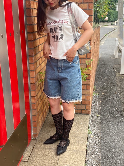 dog print tee | SL2242636 | ホワイト