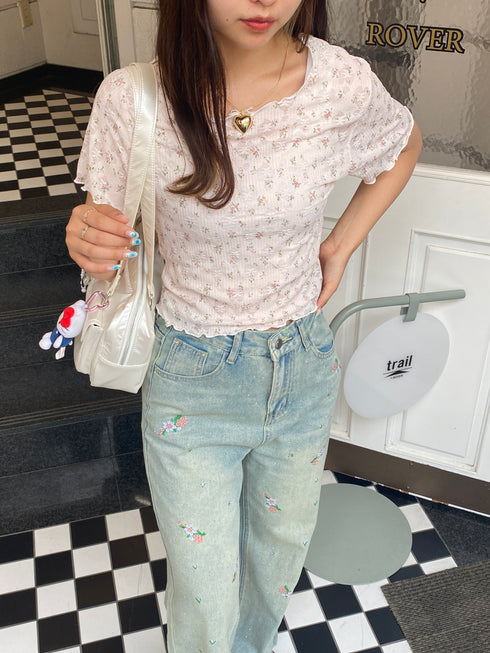 flower tee | SL2242639 | ピンク