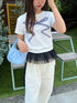 リボンレースデザインTシャツ | SL2242669 | ホワイト
