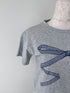 リボンレースデザインTシャツ | SL2242669 | グレー