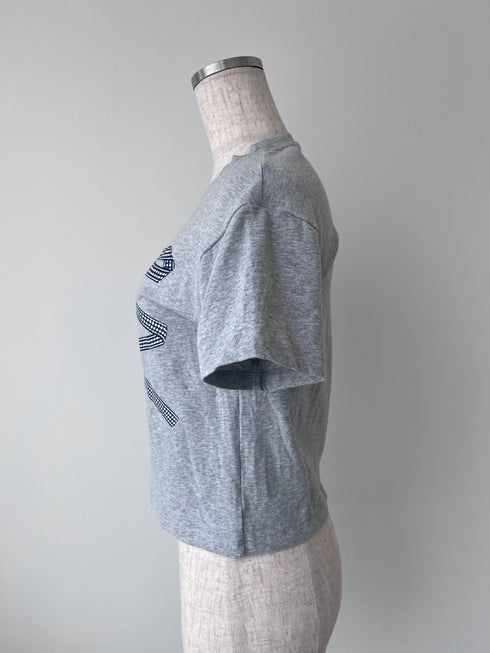 リボンレースデザインTシャツ | SL2242669 | グレー