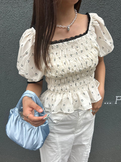 cherry square tops | SL2242659 | ブラック