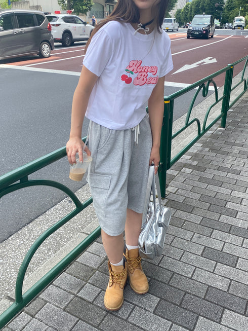 チェリークロップドTシャツ | SL2242678 | ホワイト