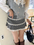 check lace mini skirt | SL2243633 | ブラック