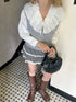 check lace mini skirt | SL2243633 | ブラック
