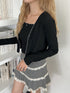 check lace mini skirt | SL2243633 | ブラック