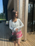 check lace mini skirt | SL2243633 | レッド