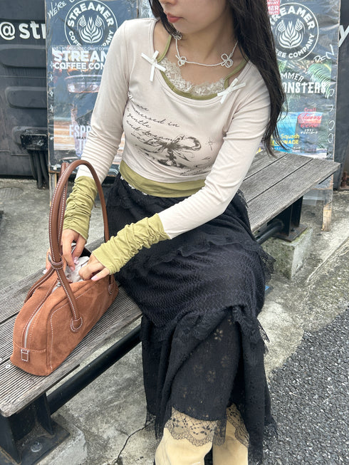 suede shoulder bag | SL1243604 | ブラウン