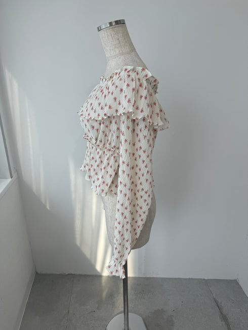 volume flower blouse | SL2243651 | ホワイト
