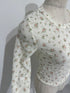 fancy flower long tee | SL2243671 | ホワイト
