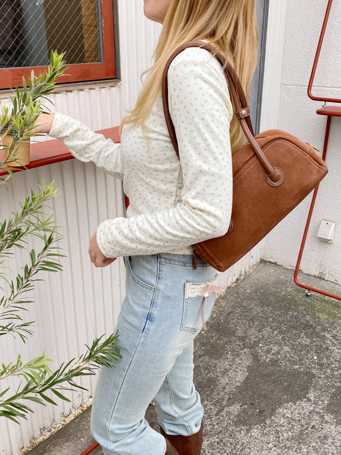 suede shoulder bag | SL1243604 | ブラウン