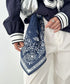 THE NORTH FACE(ザ・ノースフェイス)/コットン プリント バンダナ スカーフ/BANDANA_PAISLEY_80'S/PINE CONE | IM6243034 | ネイビー