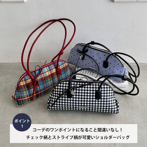 柄アソートロングハンドルボストンバッグ | SL2265028 | ブラック系その他