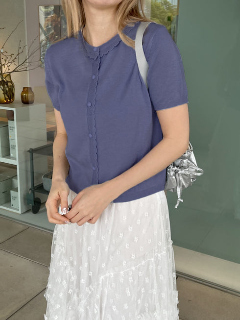 フリルヘムカーディガン | SL2252604 | ネイビー