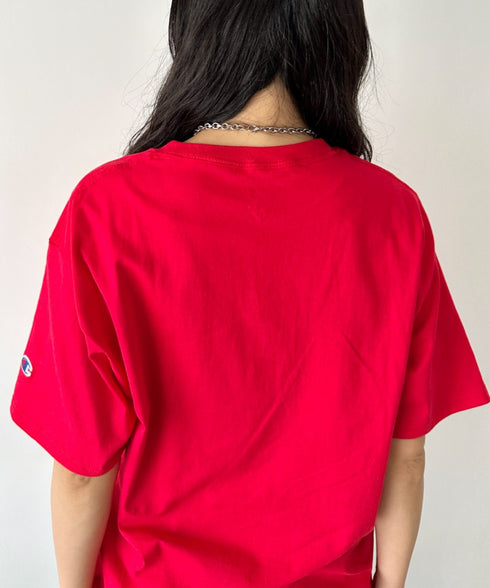 Champion Authentic T-SHIRTS チャンピオン サイズ展開多数 コットン 無地 1/2スリーブ 半袖 Tシャツ | 2191052 | レッド