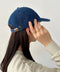 【newhattan】ニューハッタン 無地 ストーン ウォッシュド ツイル ローキャップ 帽子/STONE WASHED TWILL CAP | 4192001 | ダークブルー