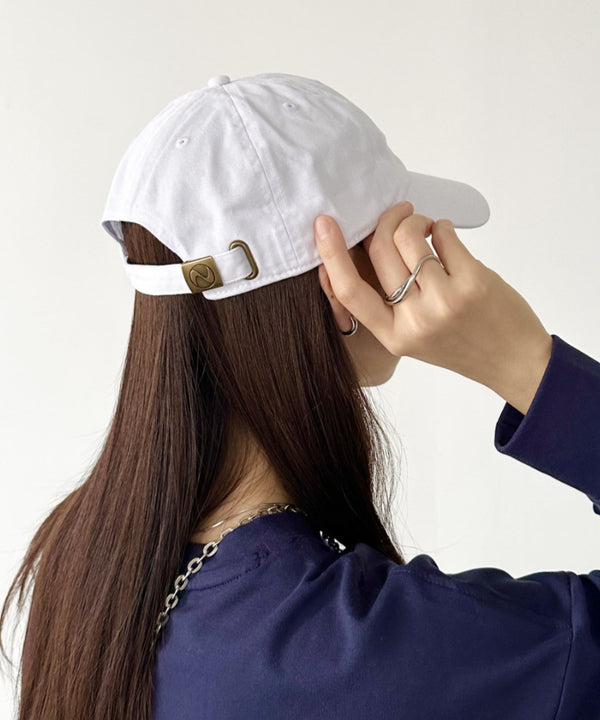 【newhattan】ニューハッタン 無地 ストーン ウォッシュド ツイル ローキャップ 帽子/STONE WASHED TWILL CAP | 4192001 | ホワイト