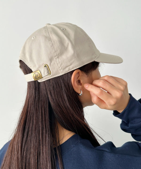 【newhattan】ニューハッタン 無地 ストーン ウォッシュド ツイル ローキャップ 帽子/STONE WASHED TWILL CAP | 4192001 | ライトベージュ