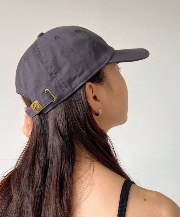 【newhattan】ニューハッタン 無地 ストーン ウォッシュド ツイル ローキャップ 帽子/STONE WASHED TWILL CAP | 4192001 | チャコールグレー