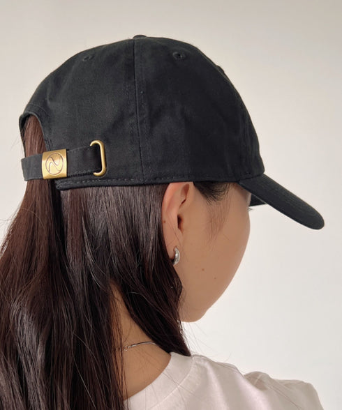 【newhattan】ニューハッタン 無地 ストーン ウォッシュド ツイル ローキャップ 帽子/STONE WASHED TWILL CAP | 4192001 | ブラック