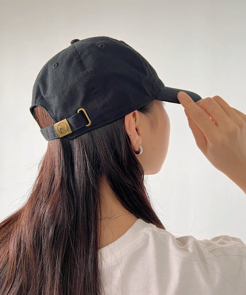 【newhattan】ニューハッタン 無地 ストーン ウォッシュド ツイル ローキャップ 帽子/STONE WASHED TWILL CAP | 4192001 | ブラック