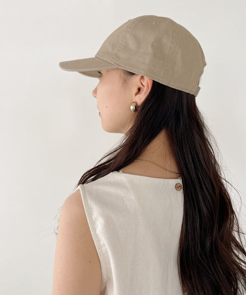 【newhattan】ニューハッタン 無地 ストーン ウォッシュド ツイル ローキャップ 帽子/STONE WASHED TWILL CAP | 4192001 | カーキ
