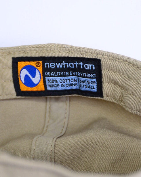 【newhattan】ニューハッタン 無地 ストーン ウォッシュド ツイル ローキャップ 帽子/STONE WASHED TWILL CAP | 4192001 | ダークブラック