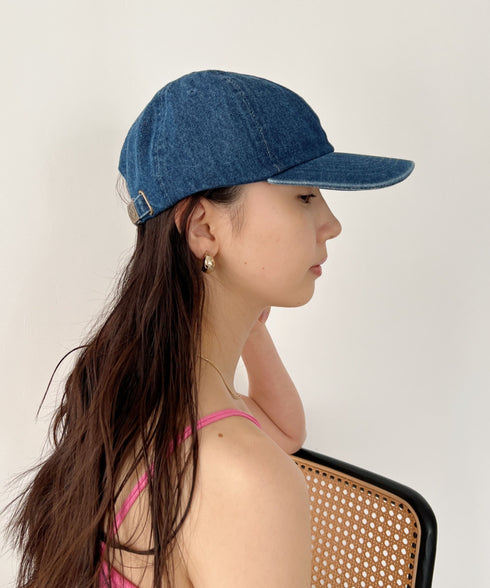 【newhattan】ニューハッタン 無地 ストーン ウォッシュド ツイル ローキャップ 帽子/STONE WASHED TWILL CAP | 4192001 | ダークブルー