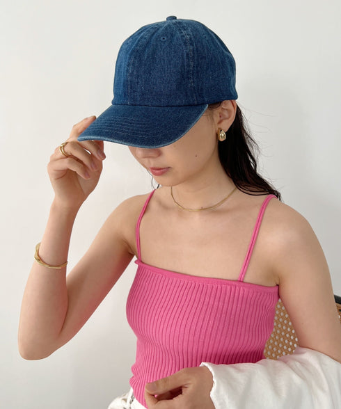 【newhattan】ニューハッタン 無地 ストーン ウォッシュド ツイル ローキャップ 帽子/STONE WASHED TWILL CAP | 4192001 | ダークブルー