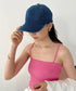 【newhattan】ニューハッタン 無地 ストーン ウォッシュド ツイル ローキャップ 帽子/STONE WASHED TWILL CAP | 4192001 | ダークブルー